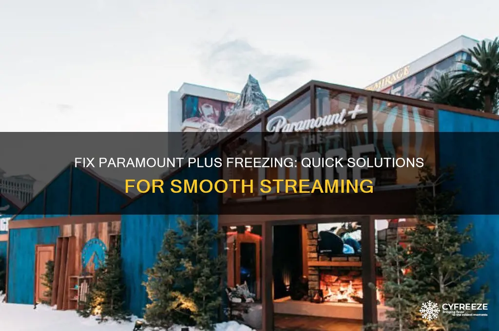 how to get paramount plus to stop freezing