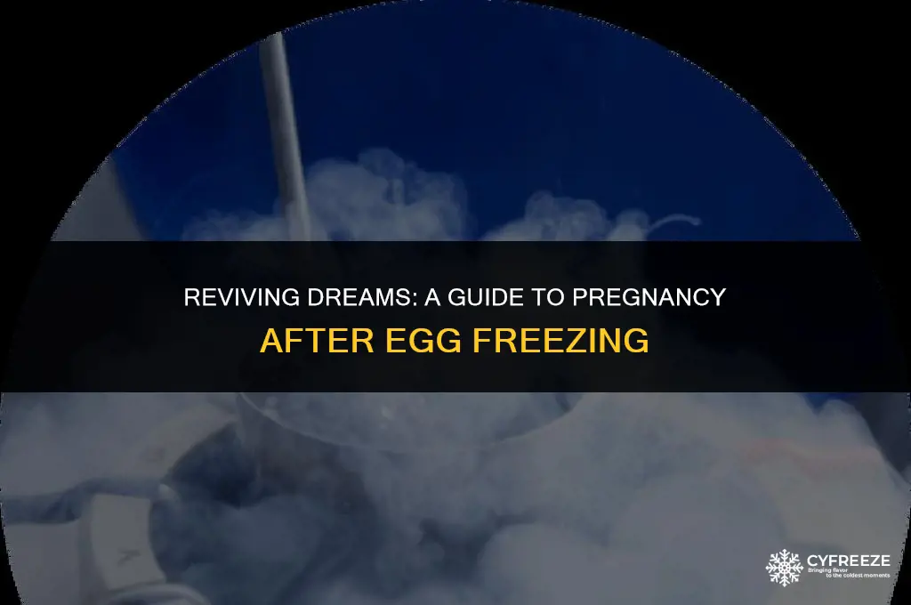 how to get pregnant after freezing eggs