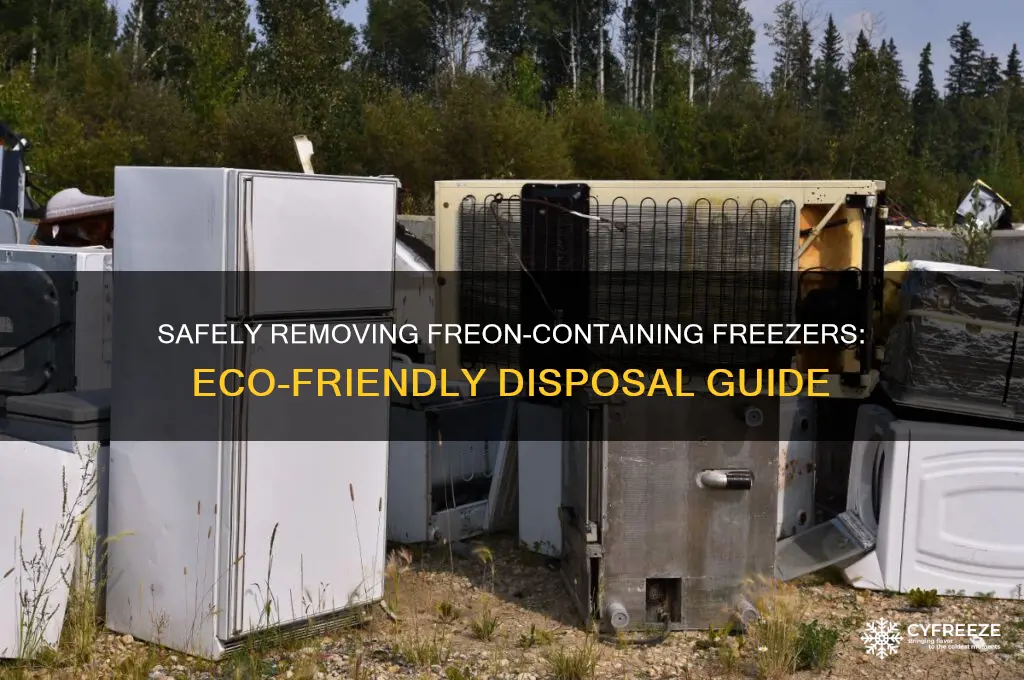 how to get rid of freezer with freon