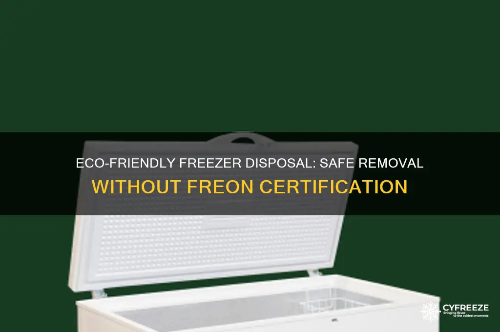 how to get rid of old freezer without freon certification