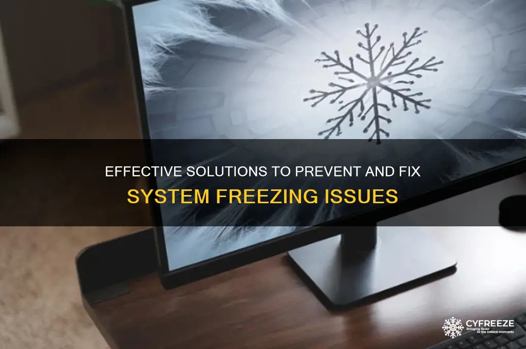 how to get rid off system freezing