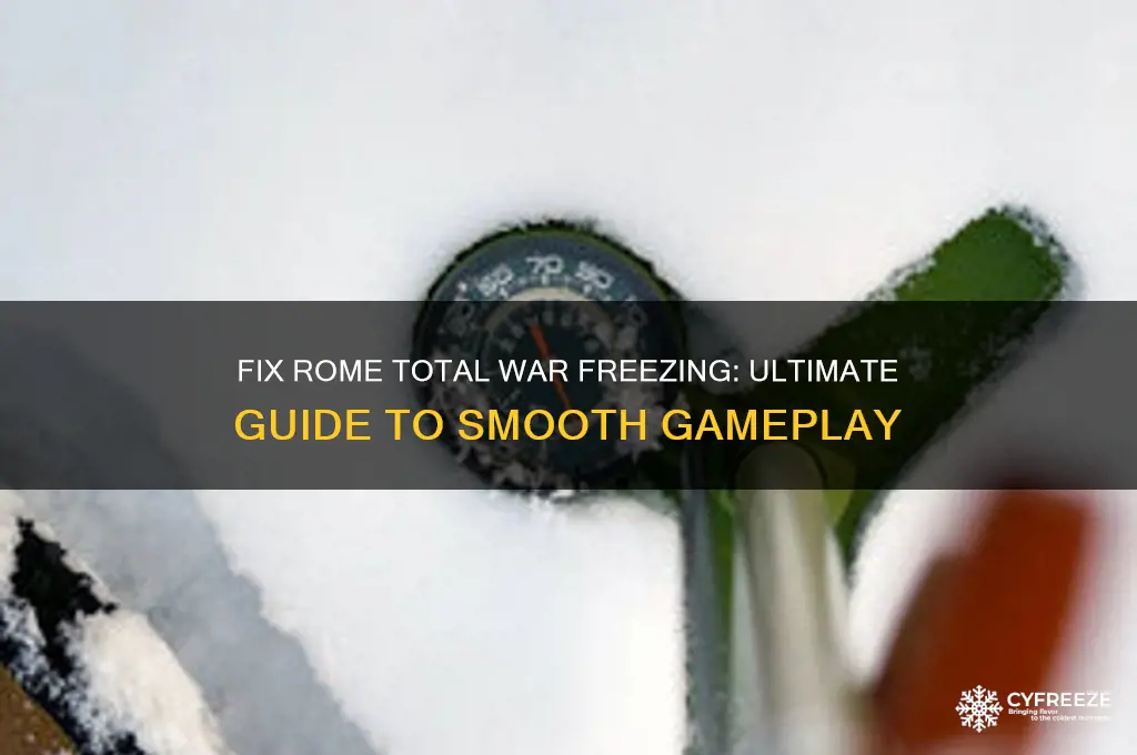 how to get rome total war to stop freezing