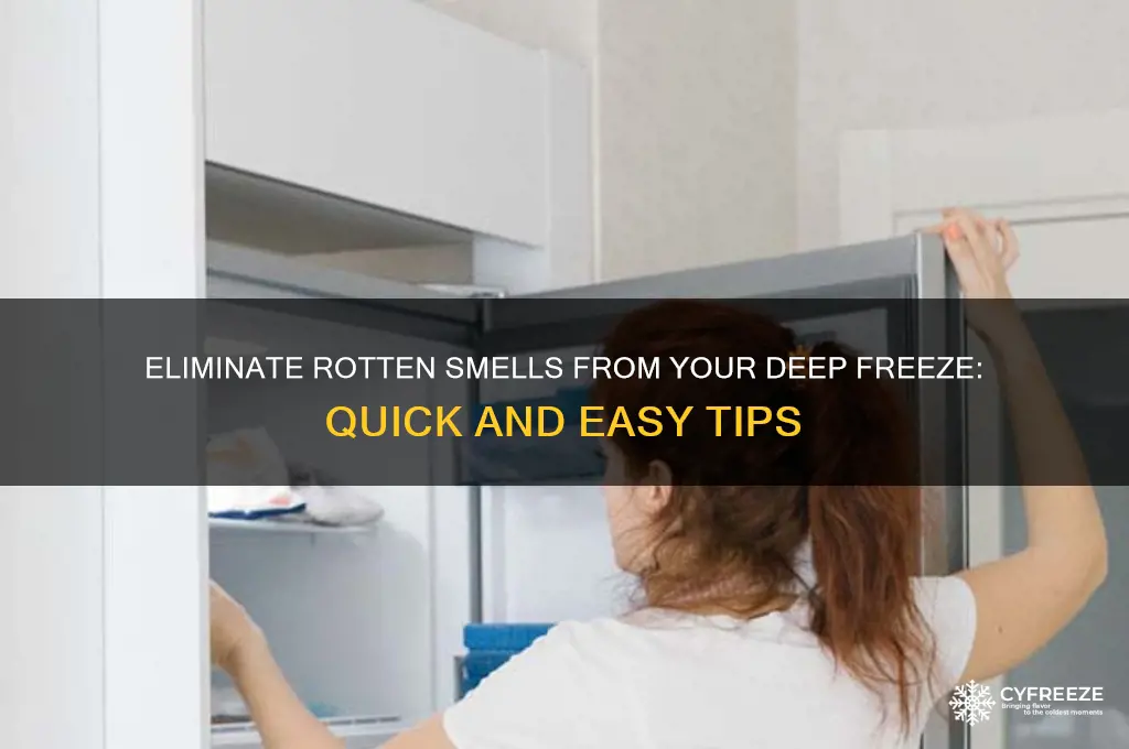 how to get rotten smell out of deep freeze