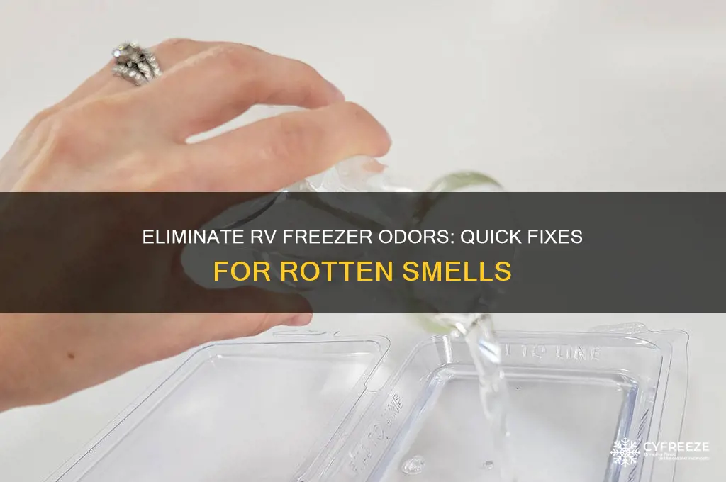 how to get rotten smell out of rv freezer