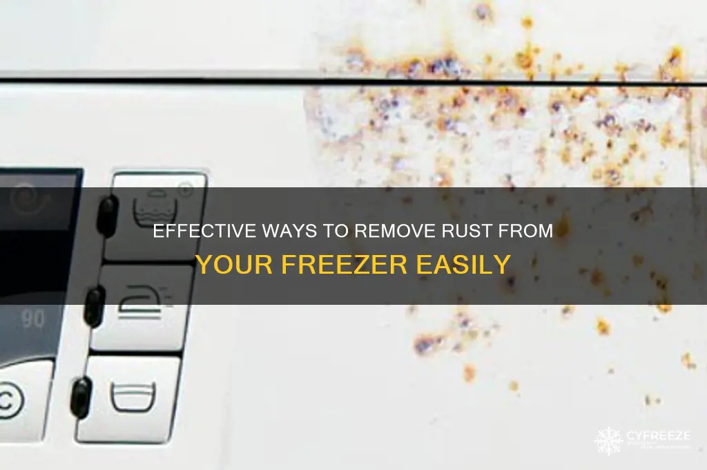 how to get rust off freezer