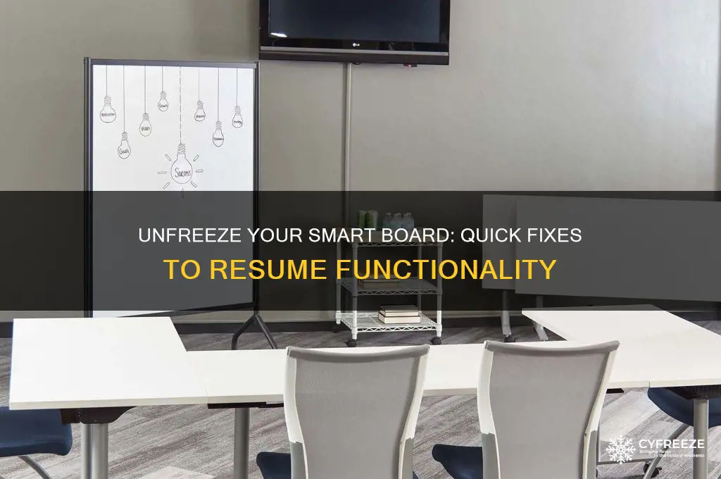 how to get smart board off freeze mode