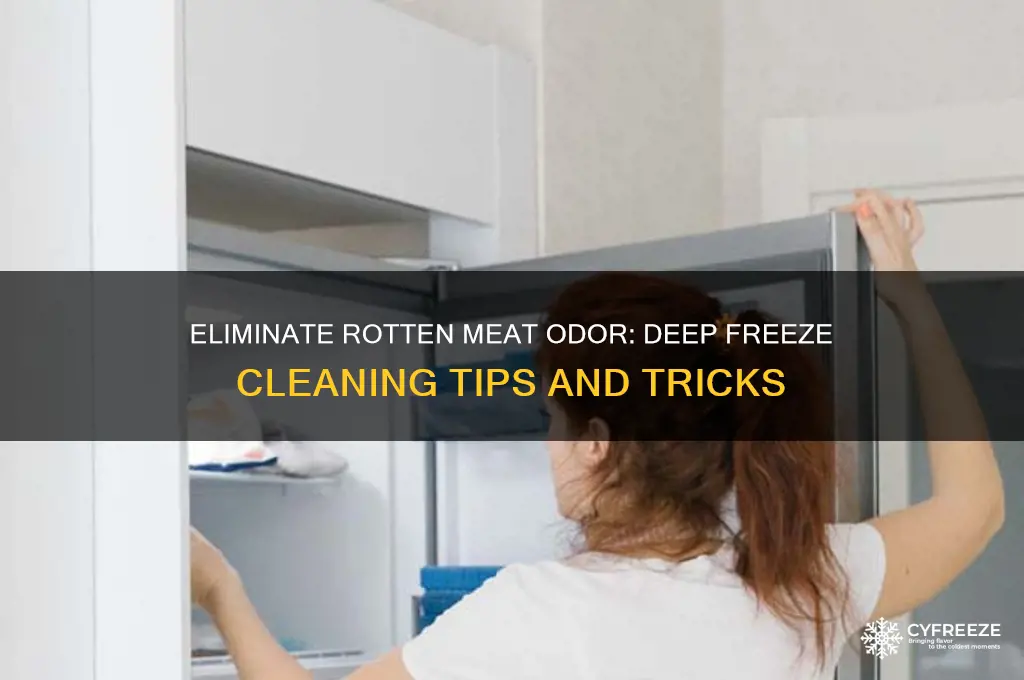 how to get smell out of deep freeze rotten meat