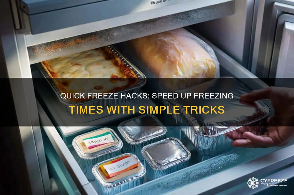 how to get something to freeze faster