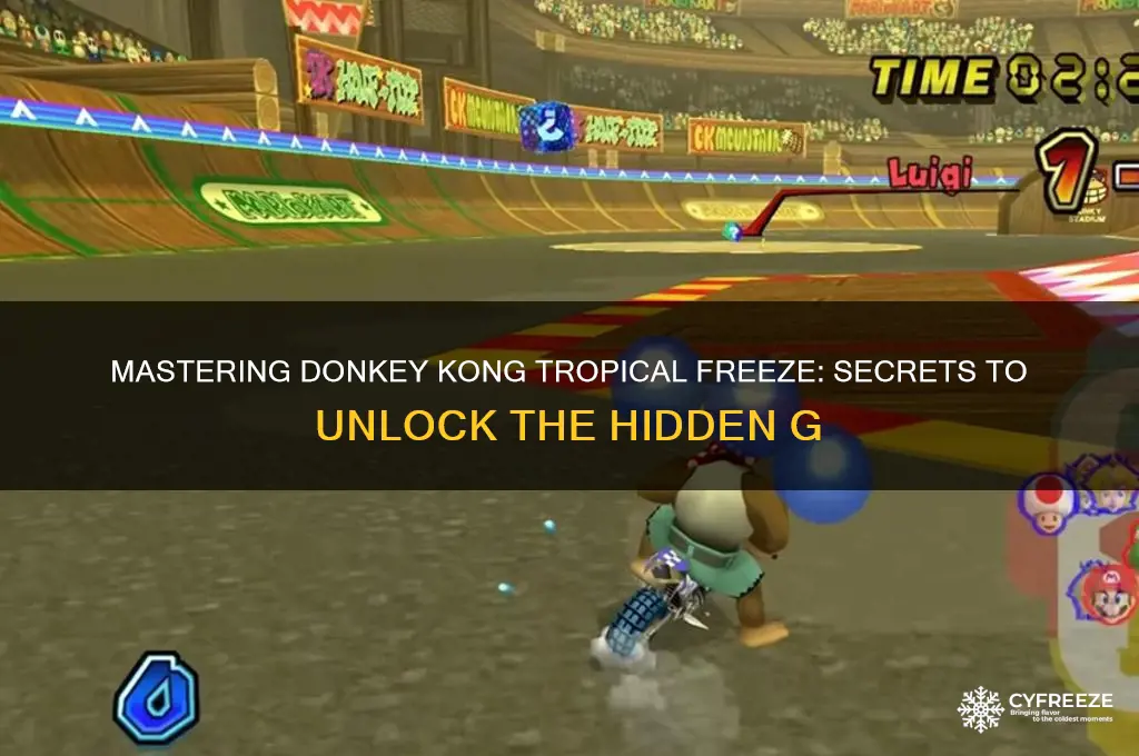 how to get the g in donkey kong tropical freeze