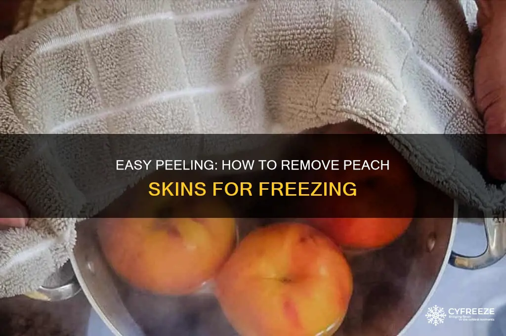 how to get the skin off peaches to freeze