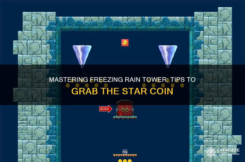 how to get the star coin in freezing rain tower