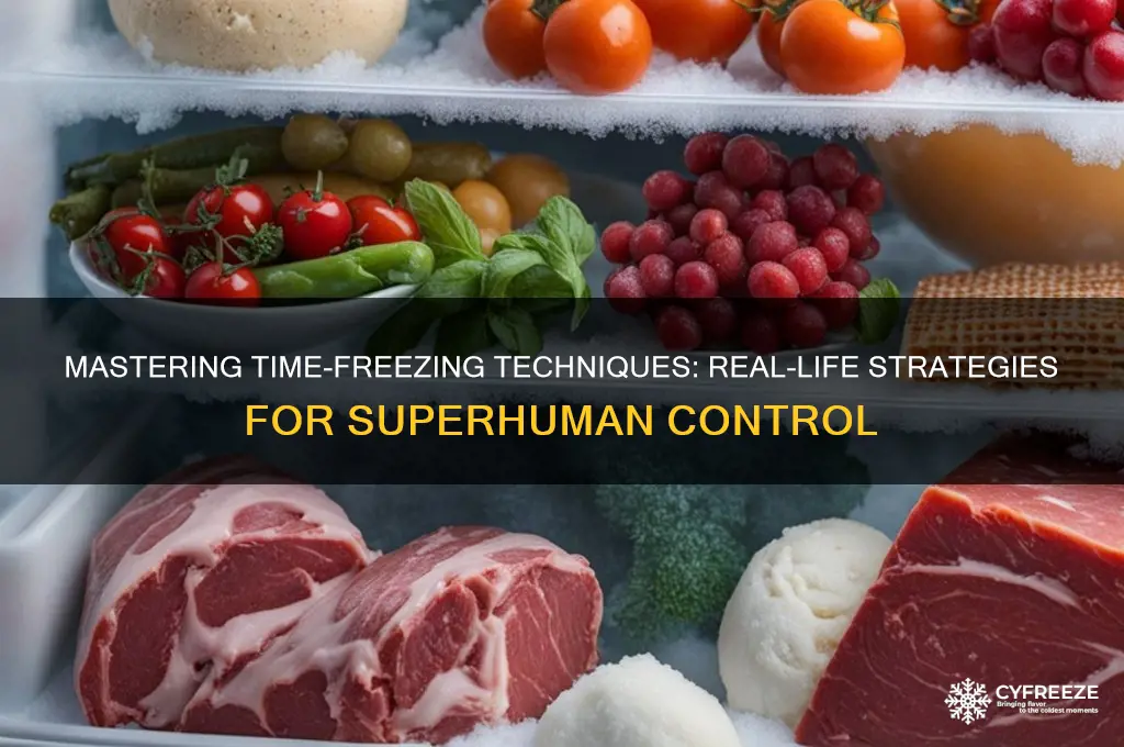how to get time freezing superpowers irl