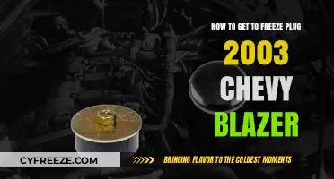 Replacing Freeze Plugs on a 2003 Chevy Blazer: A Step-by-Step Guide