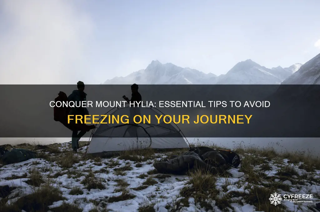 how to get to mount hylia without freezing