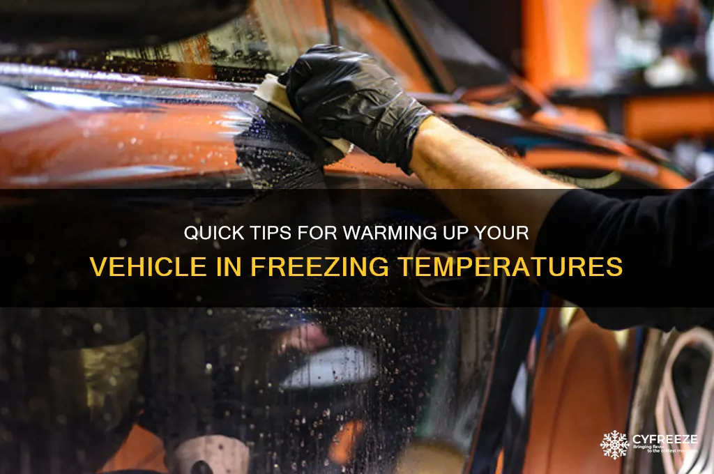 how to get vehicle to warm up in freezing temps
