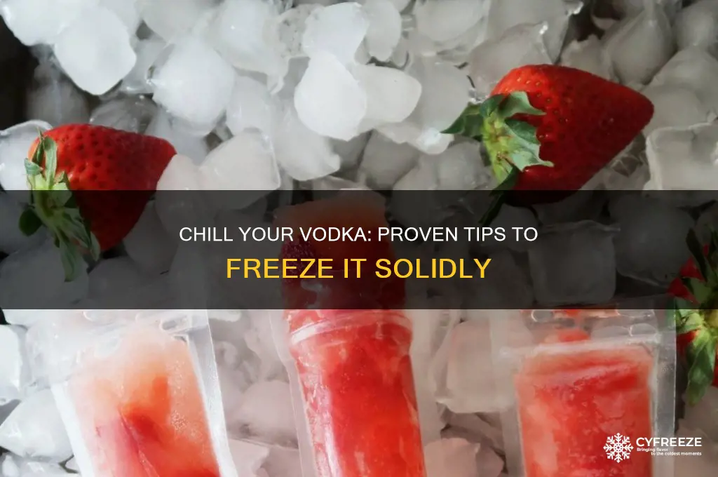 how to get vodka to freeze