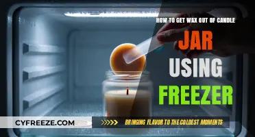 Freeze and Remove: Easy Steps to Clean Candle Jars with Wax
