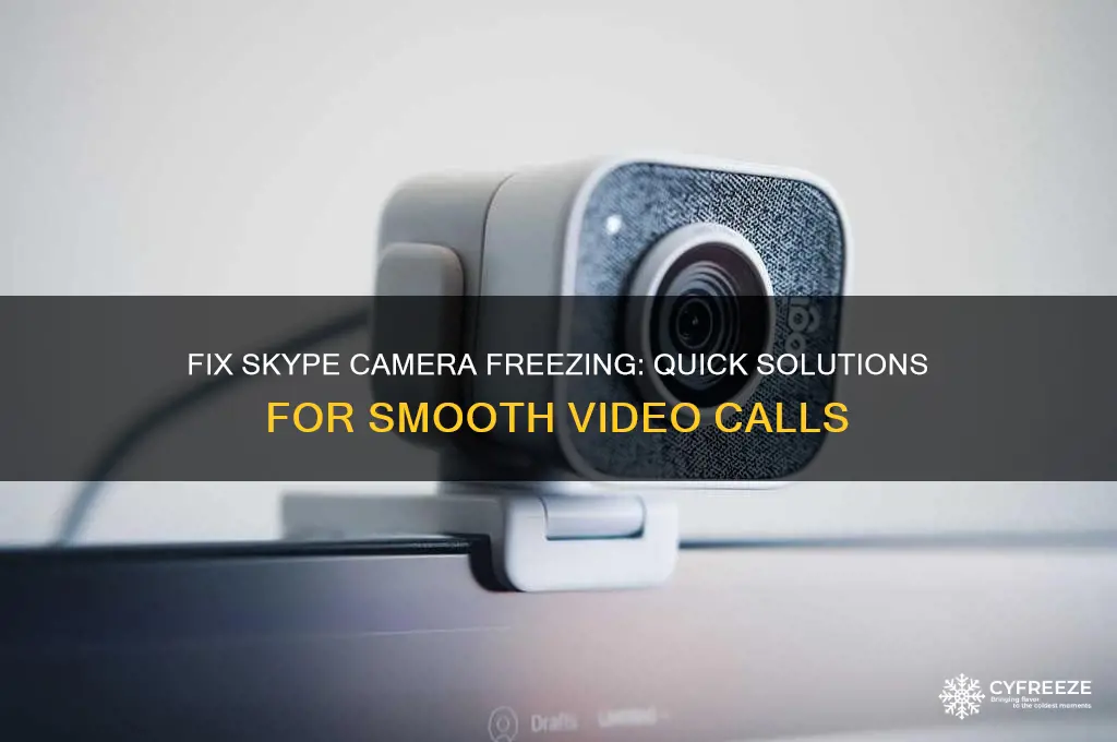 how to get your camera to stop freezing on skype
