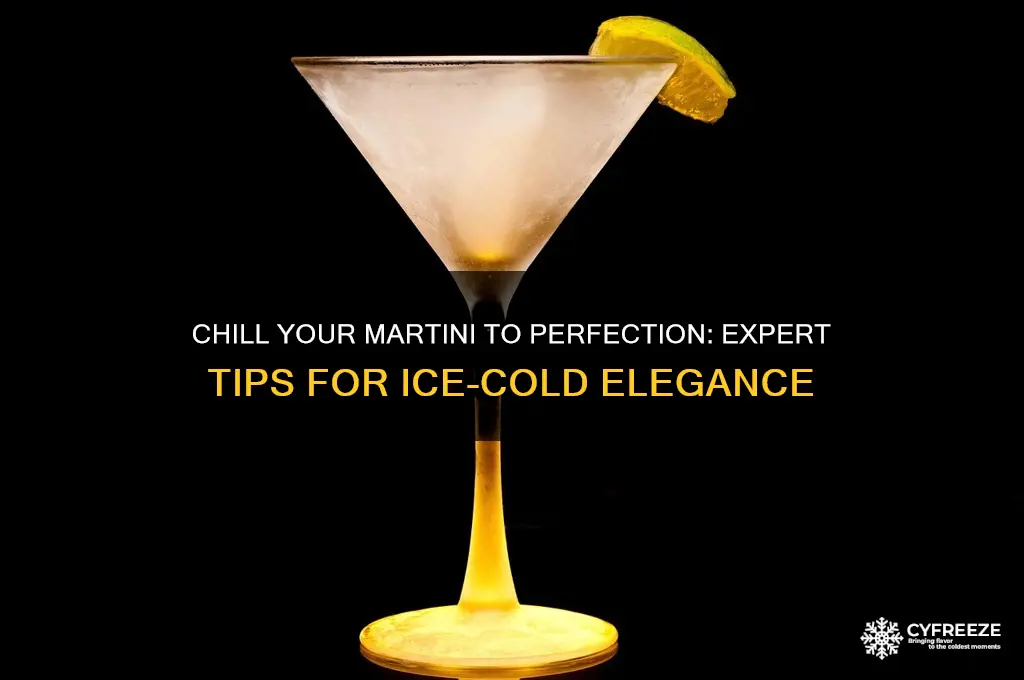 how to get your martini freezing cold