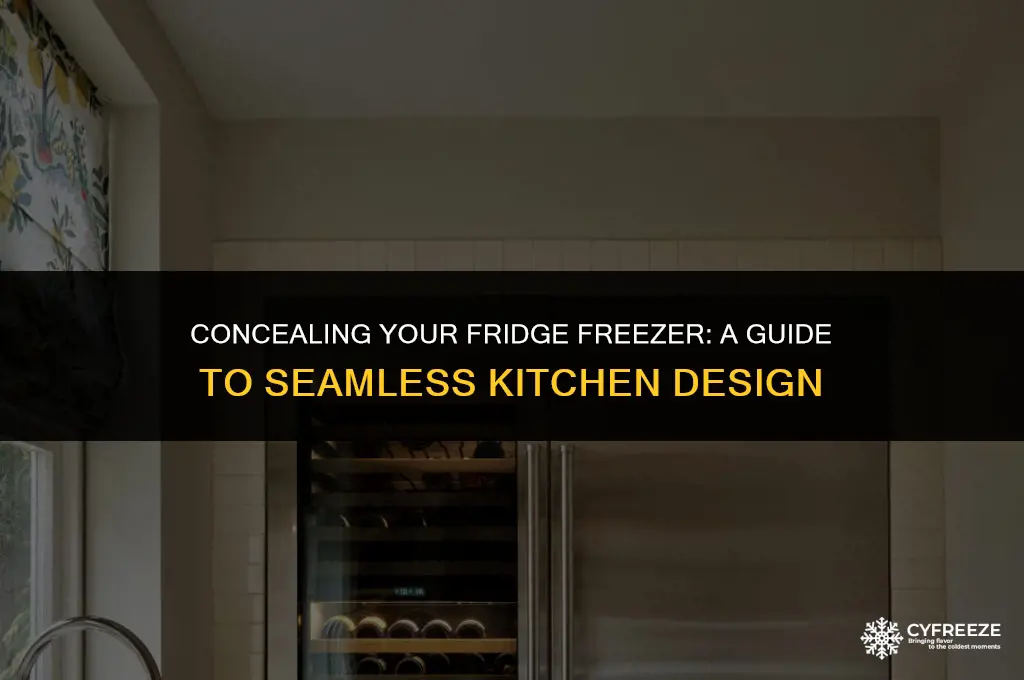 how to hide a fridge freezer