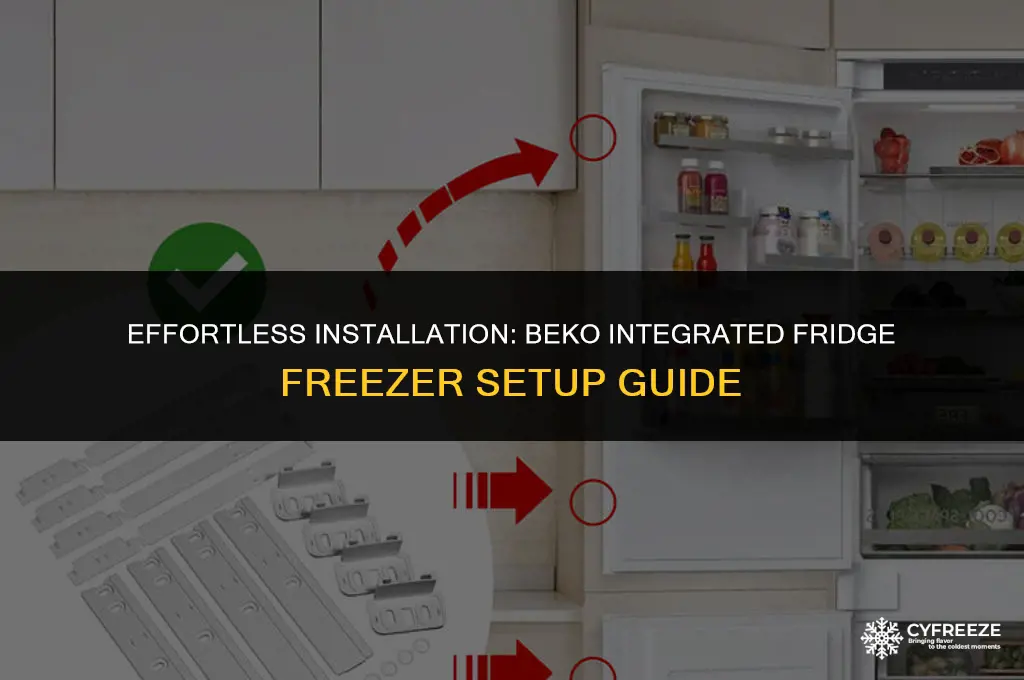 how to install a beko integrated fridge freezer