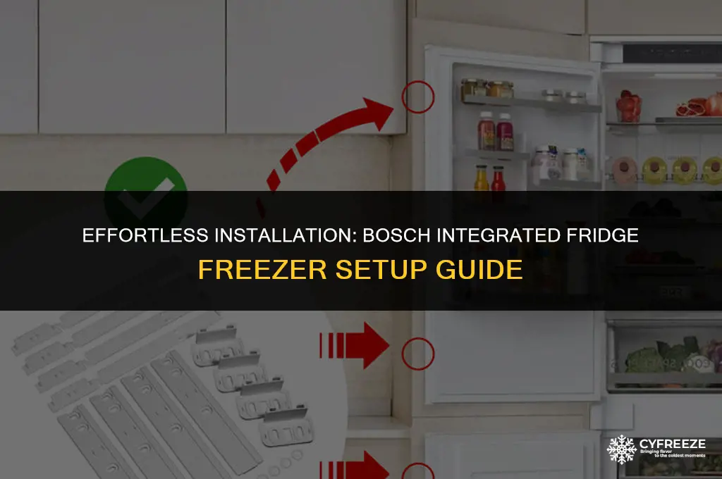 how to install a bosch integrated fridge freezer