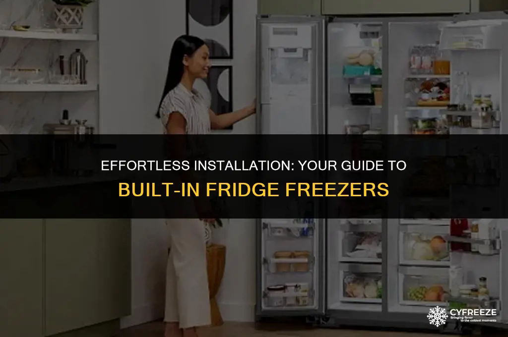 how to install a built in fridge freezer