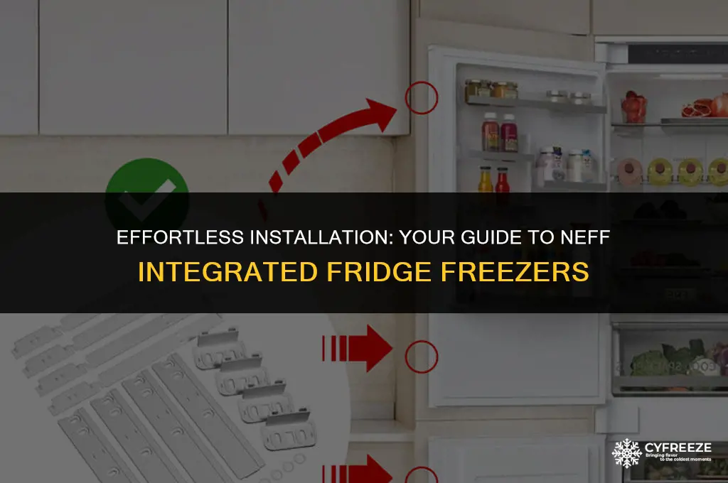 how to install a neff integrated fridge freezer