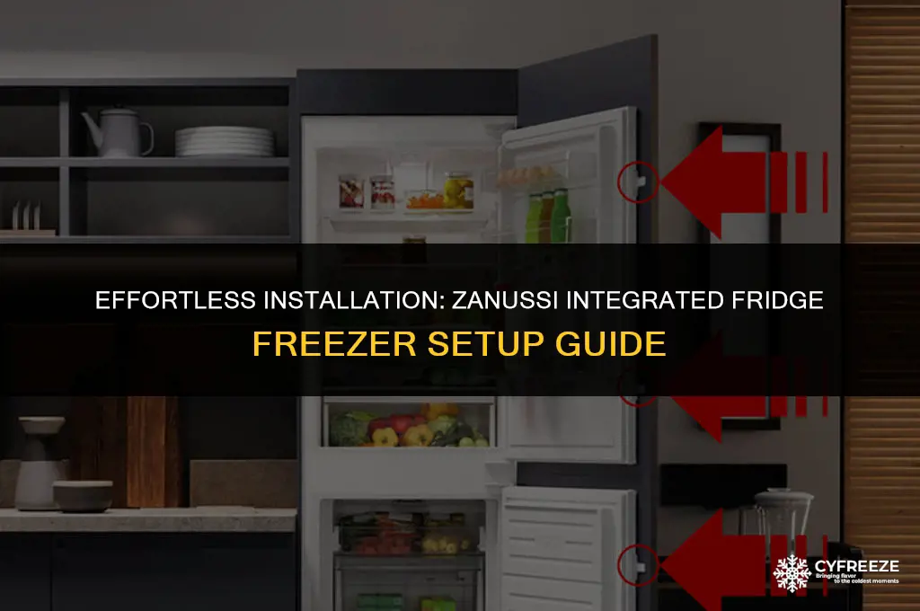 how to install a zanussi integrated fridge freezer