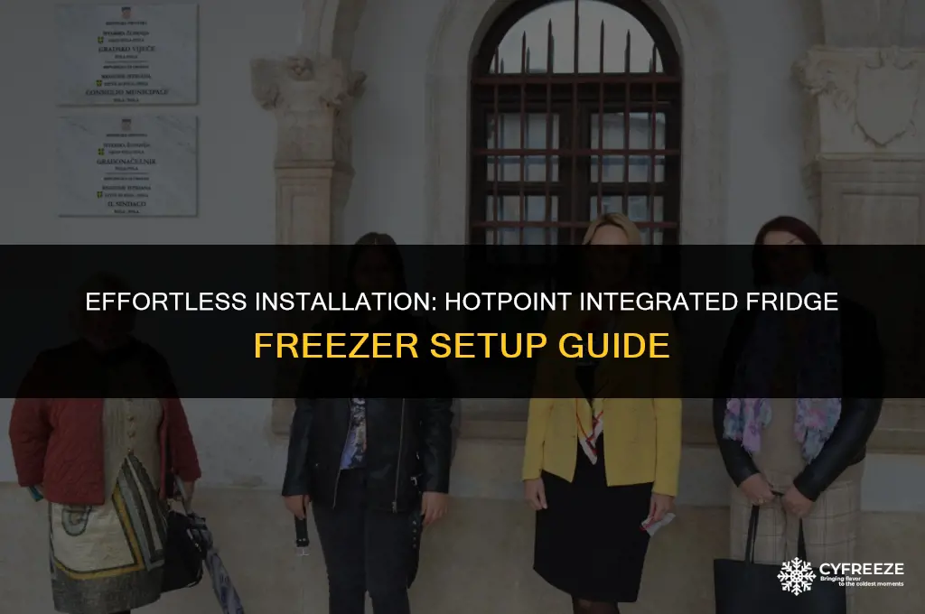how to install hotpoint integrated fridge freezer
