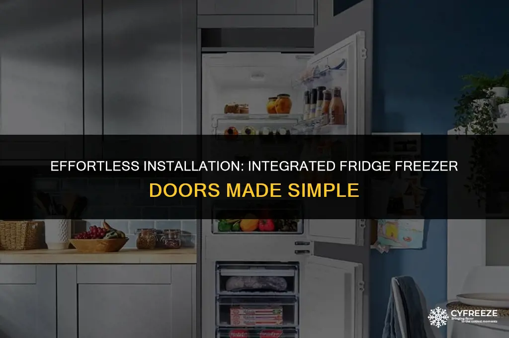 how to install integrated fridge freezer doors