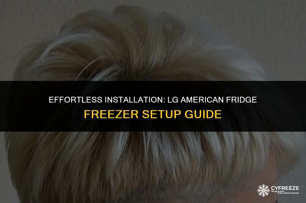 how to install lg american fridge freezer