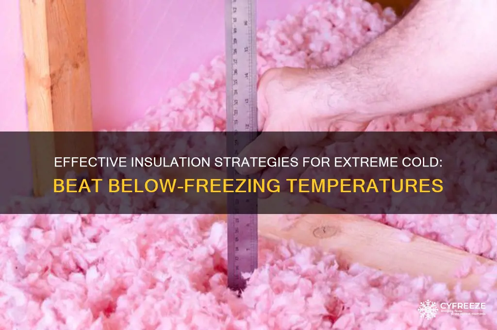 how to insulate against below freezing point