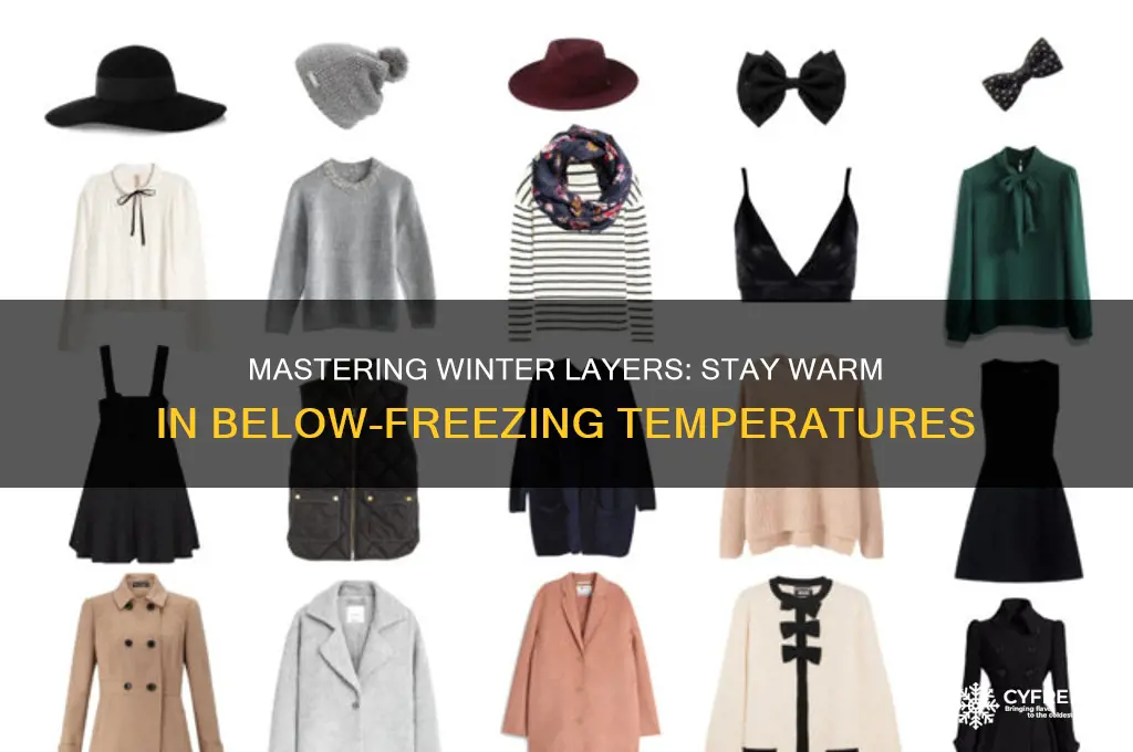 how to layer for below freezing temperatures