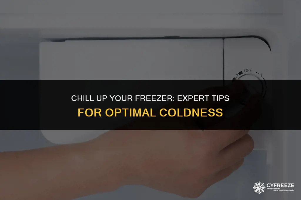 how to make a freezer colder