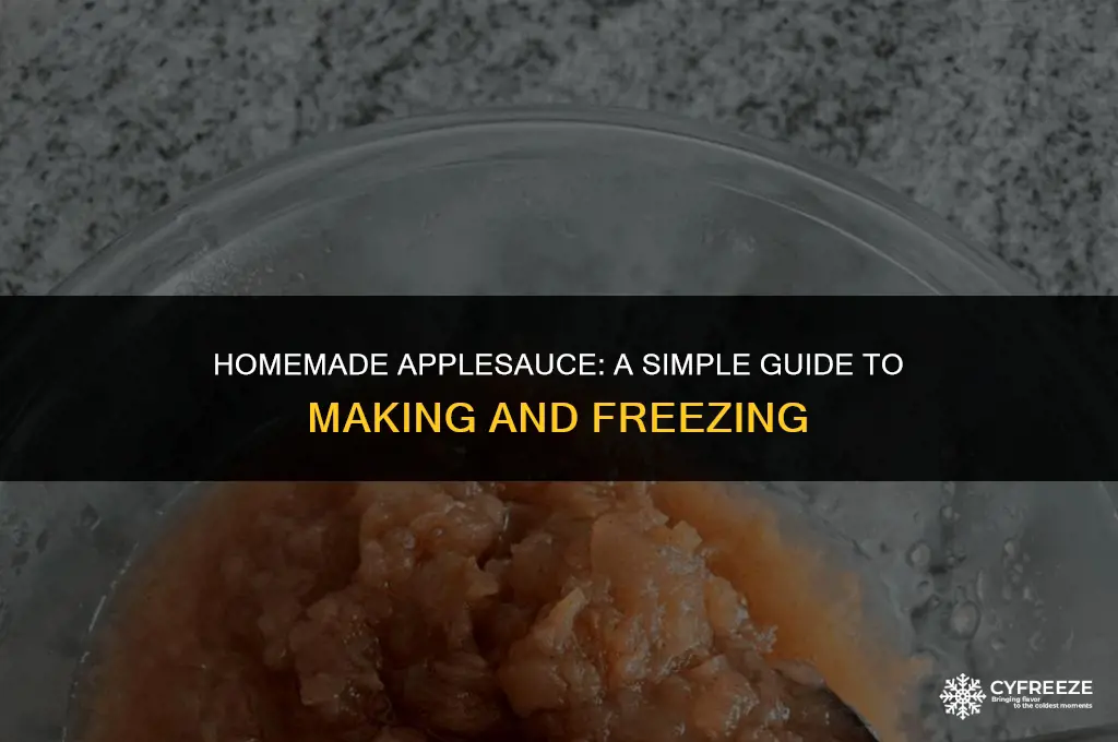how to make and freeze applesauce