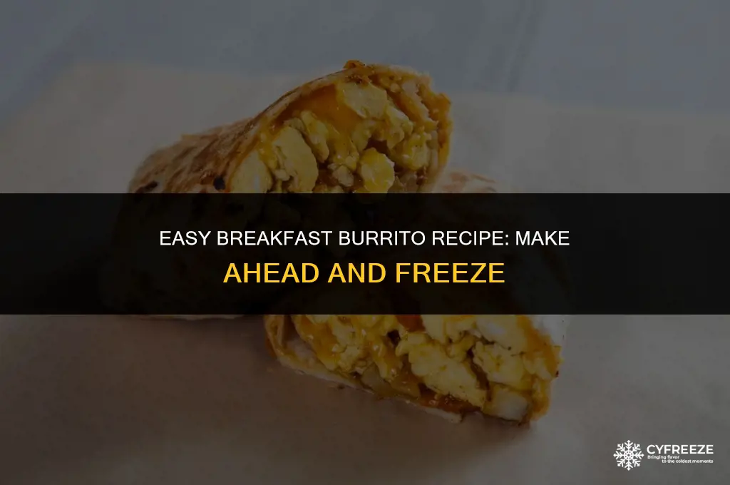 how to make and freeze breakfast burritos