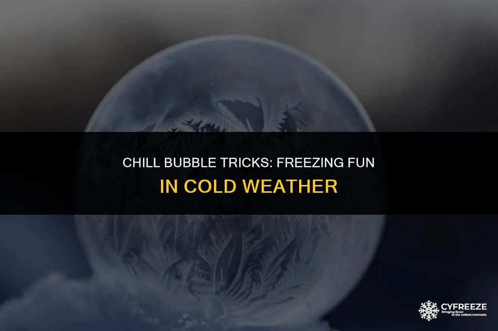 how to make bubbles freeze in cold weather