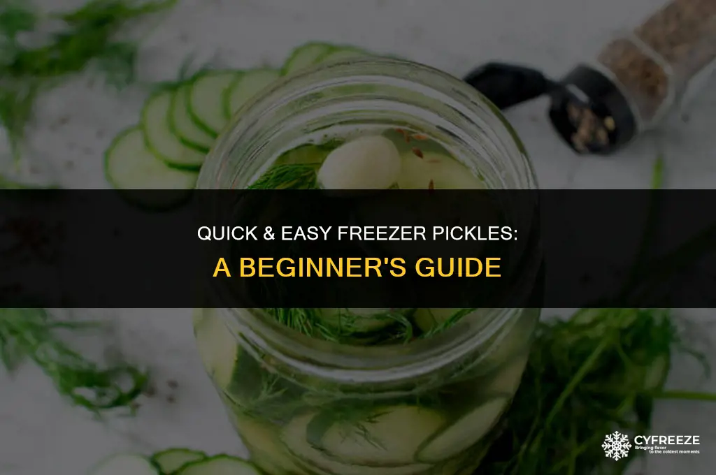 how to make freezer pickles