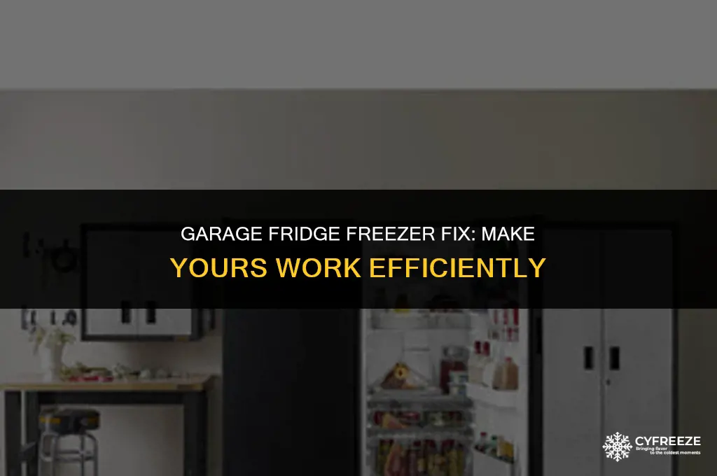 how to make fridge freezer work in garage