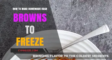 Crispy Convenience: Freezing Homemade Hash Browns for Busy Mornings