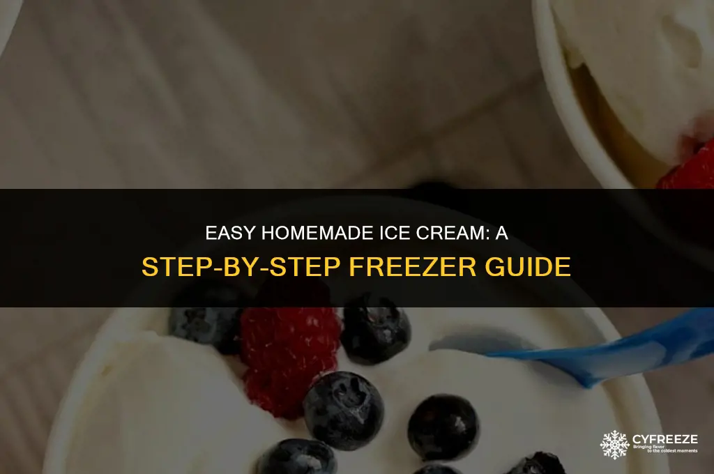 how to make ice cream in freezer
