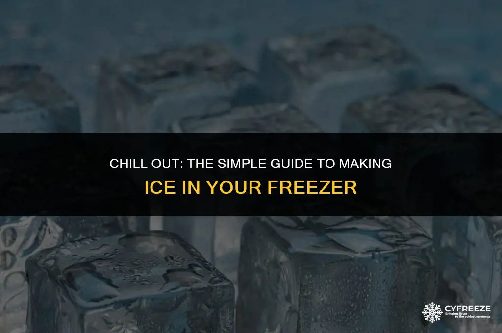 how to make ice in fridge freezer
