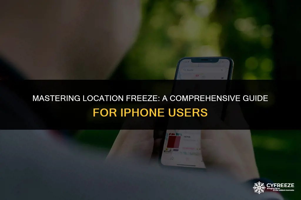how to make location freeze on iphone