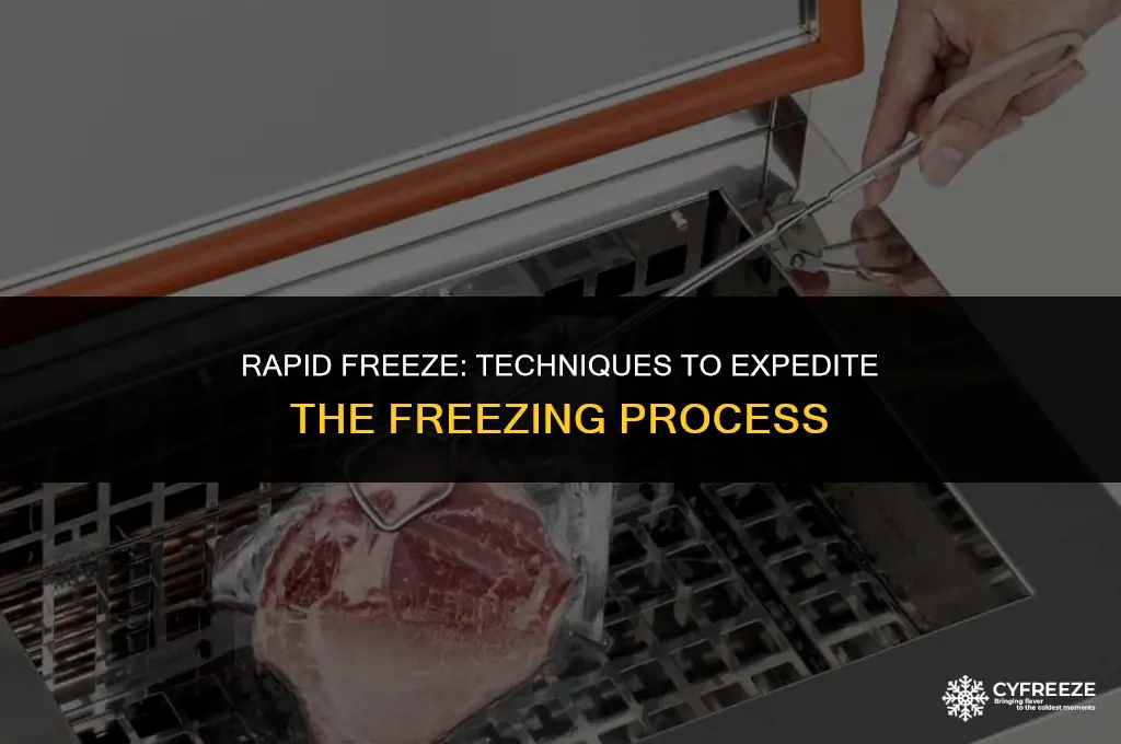 how to make something freeze faster