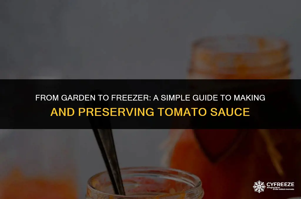 how to make tomato sauce and freeze