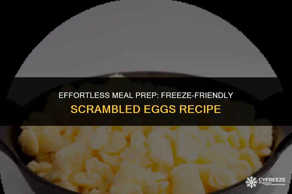 how to meal prep scrambled eggs to freeze