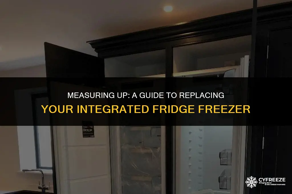 how to measure for a replacement integrated fridge freezer