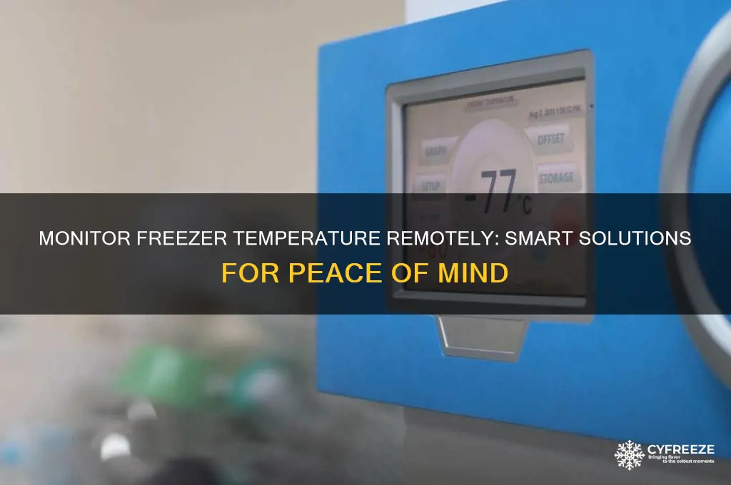 how to monitor freezer temperature remotely