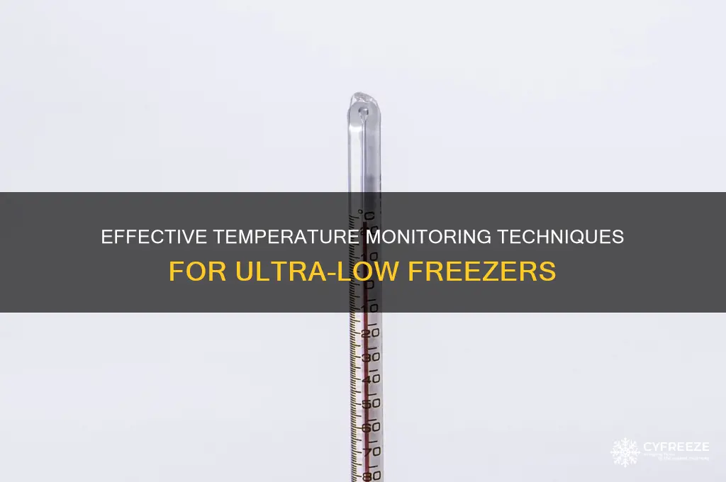 how to monitor temperature in ultra-low temperature freezer